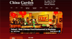 Desktop Screenshot of chinagardenmt.com